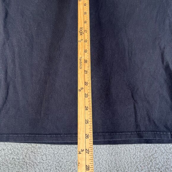 Vintage Skull T Shirt Mens Large Black Purple Graphic Argyle Short Sleeve  Y2K - Picture 9 of 9